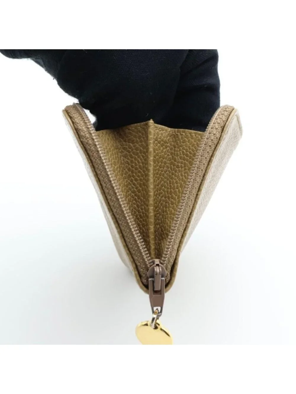 Chanel CC Logo Coin Case Beige Purse
